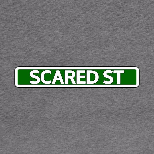 Scared St Street Sign by Mookle